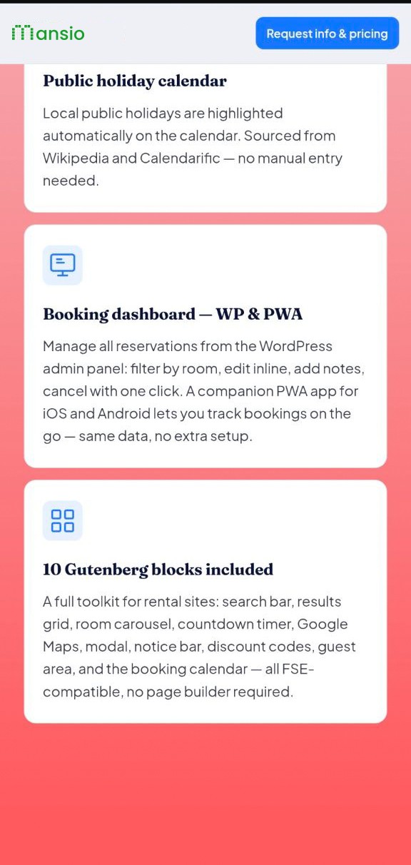 Mansio design mockup